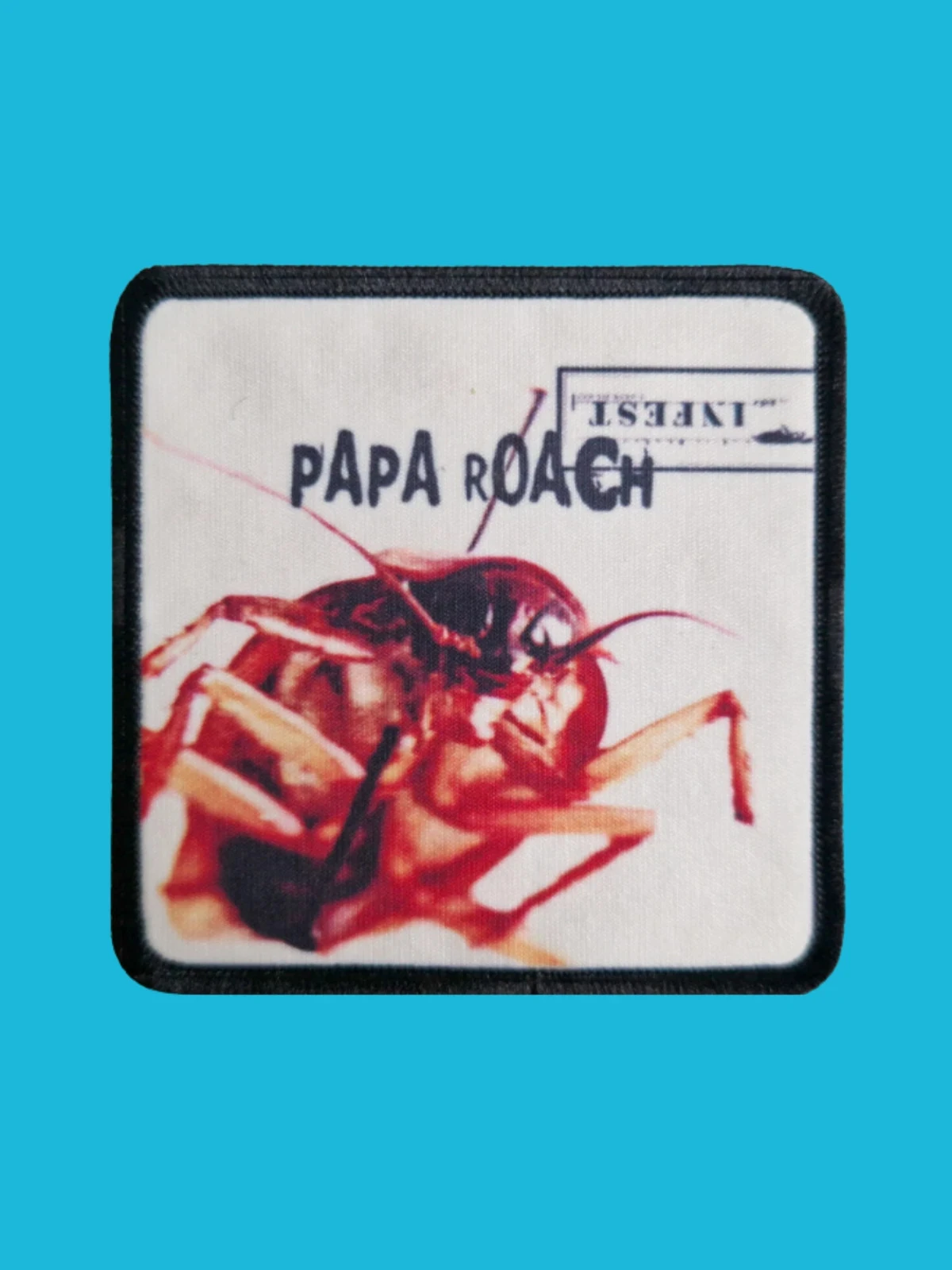 Patch Papa Roach - Infest - Imprimé - Carré de 7,5 x 7,5 centimètres